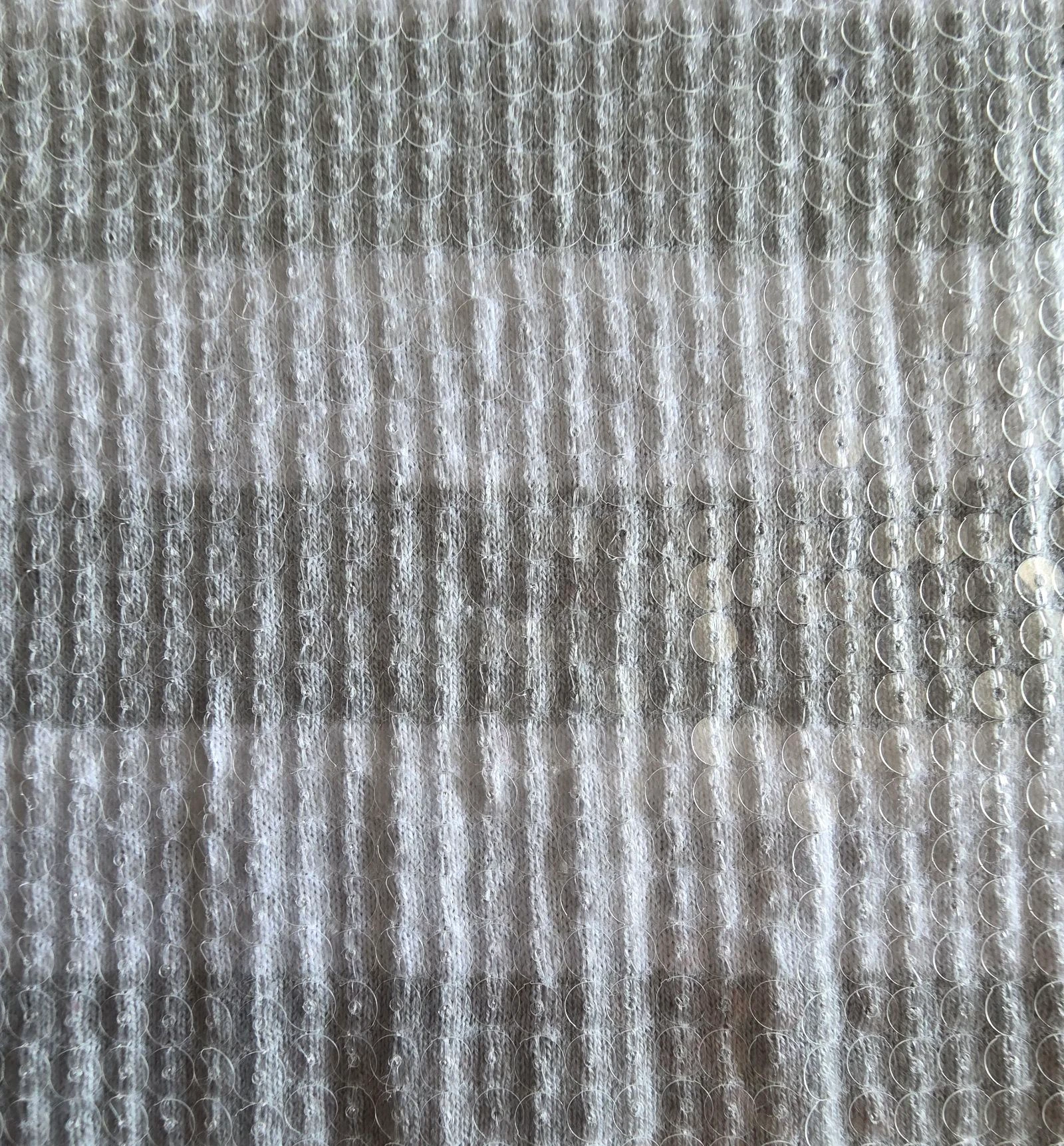 Grey and white striped sweater XS Mango Suit shiny sequined sweater – photo 5